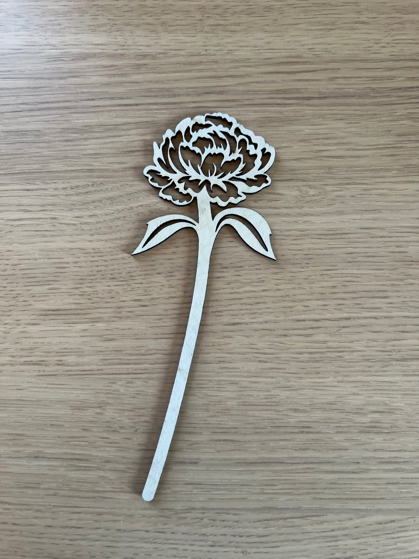 Birth Month Wooden Flowers