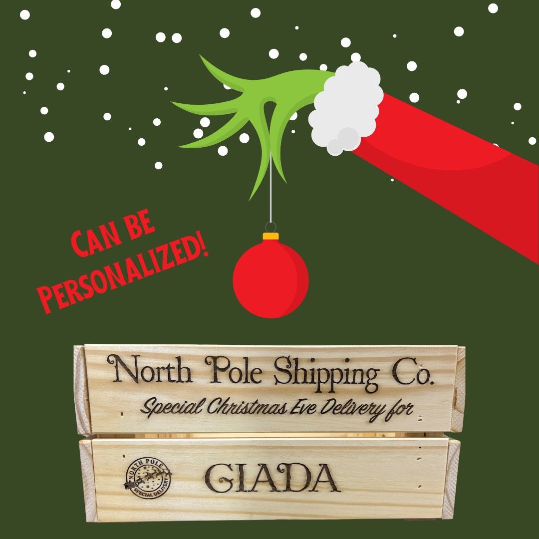 Personalized Wooden Crate - Home Decor - Wet Nose Woodworks