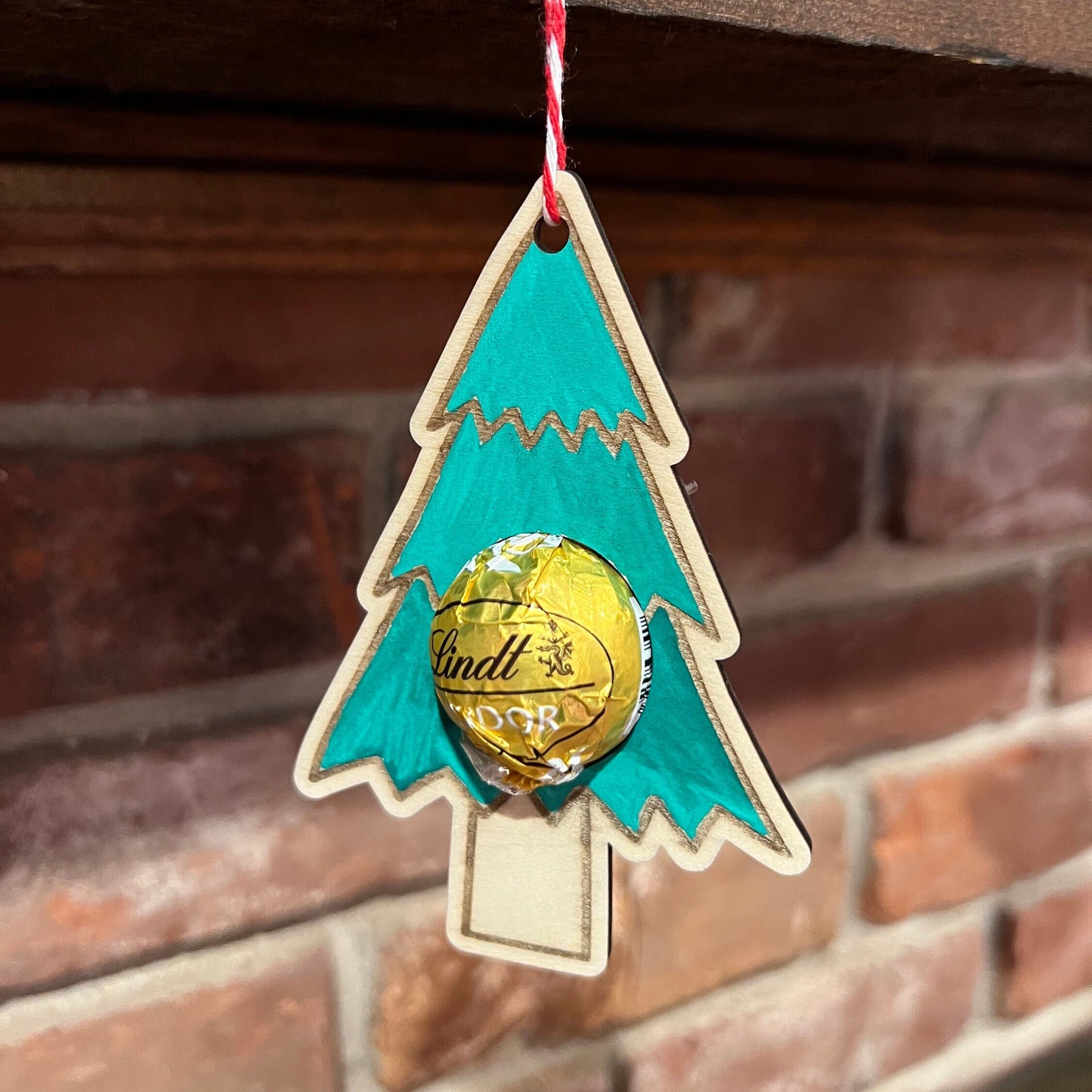 Digital Ornament Templates - Stocking, Christmas Tree, and Mitten - Holds Lindt Lindor Chocolate - SVG and Lightburn Files - Laser Ready!