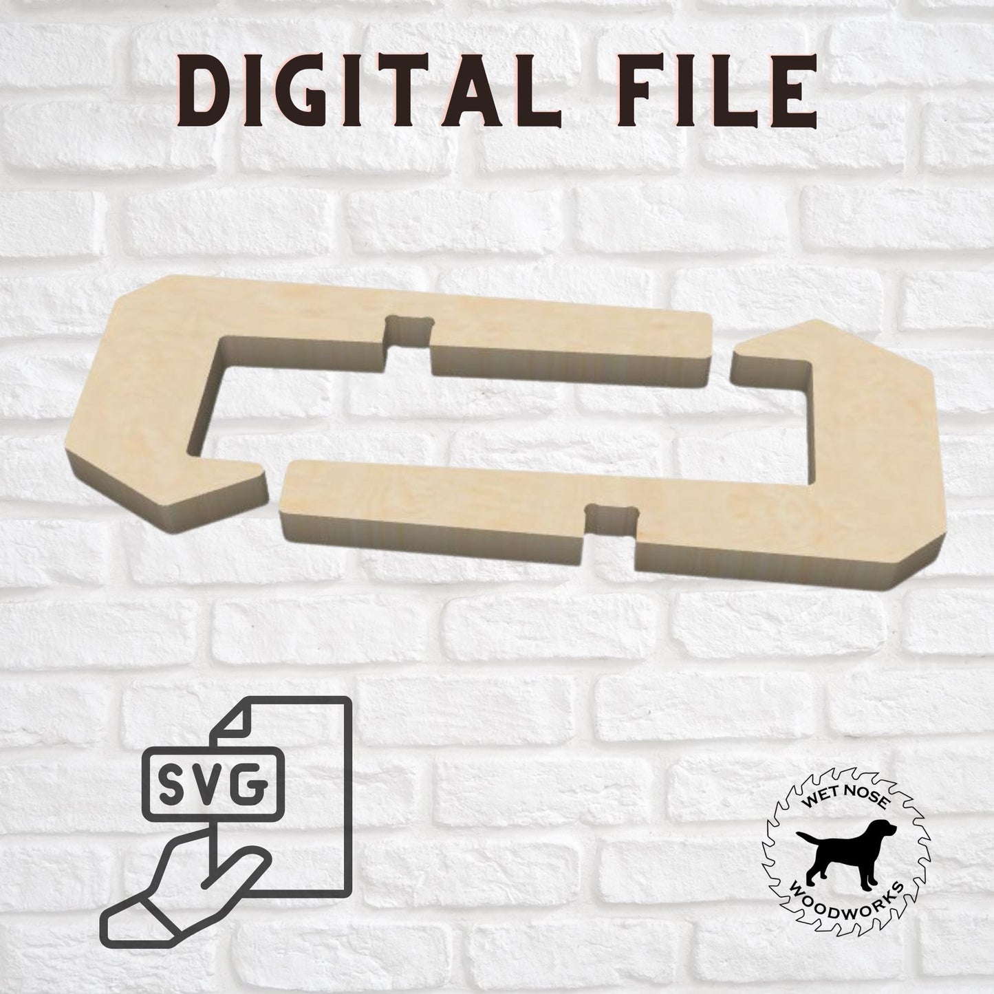 CNC File: Cutting Board Stand, Cook Book or Dish Display SVG Digital Download