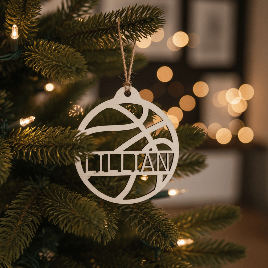 basketball personalized ornament