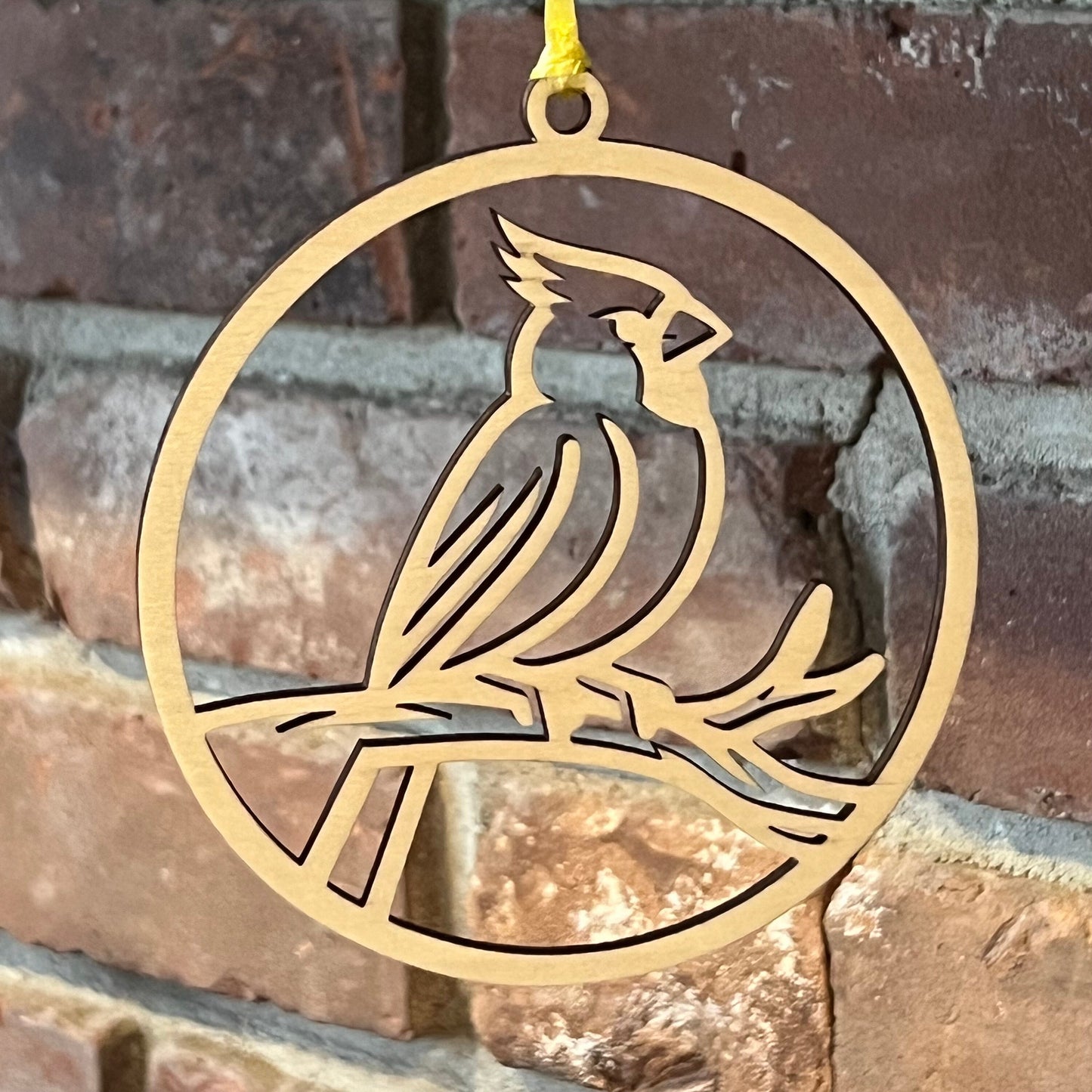 The Wet Nose Woodworks Digital Cardinal Ornament & Inspirational Card Files includes a cardinal ornament, The Cardinal poem card, and SVG logo—all in PDF, SVG, and Lightburn formats for DIY crafting with xTool.