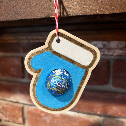 Digital Ornament Templates - Stocking, Christmas Tree, and Mitten - Holds Lindt Lindor Chocolate - SVG and Lightburn Files - Laser Ready!