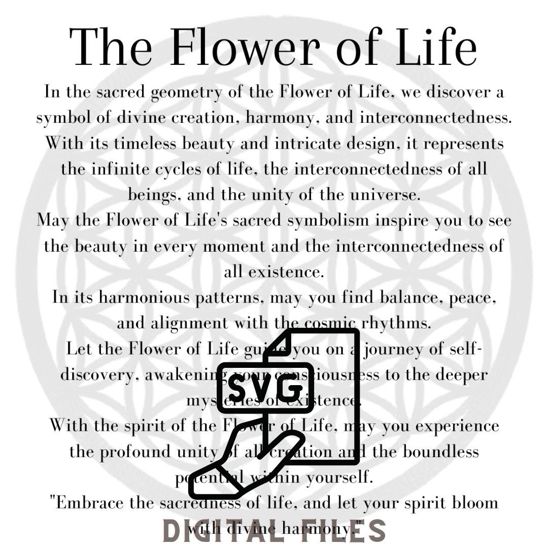 Flower of Life SVG Laser Cut Ornament File + Printable Quote Card – xTool | LightBurn | Glowforge | Omtech – Digital Download | Laser Ready