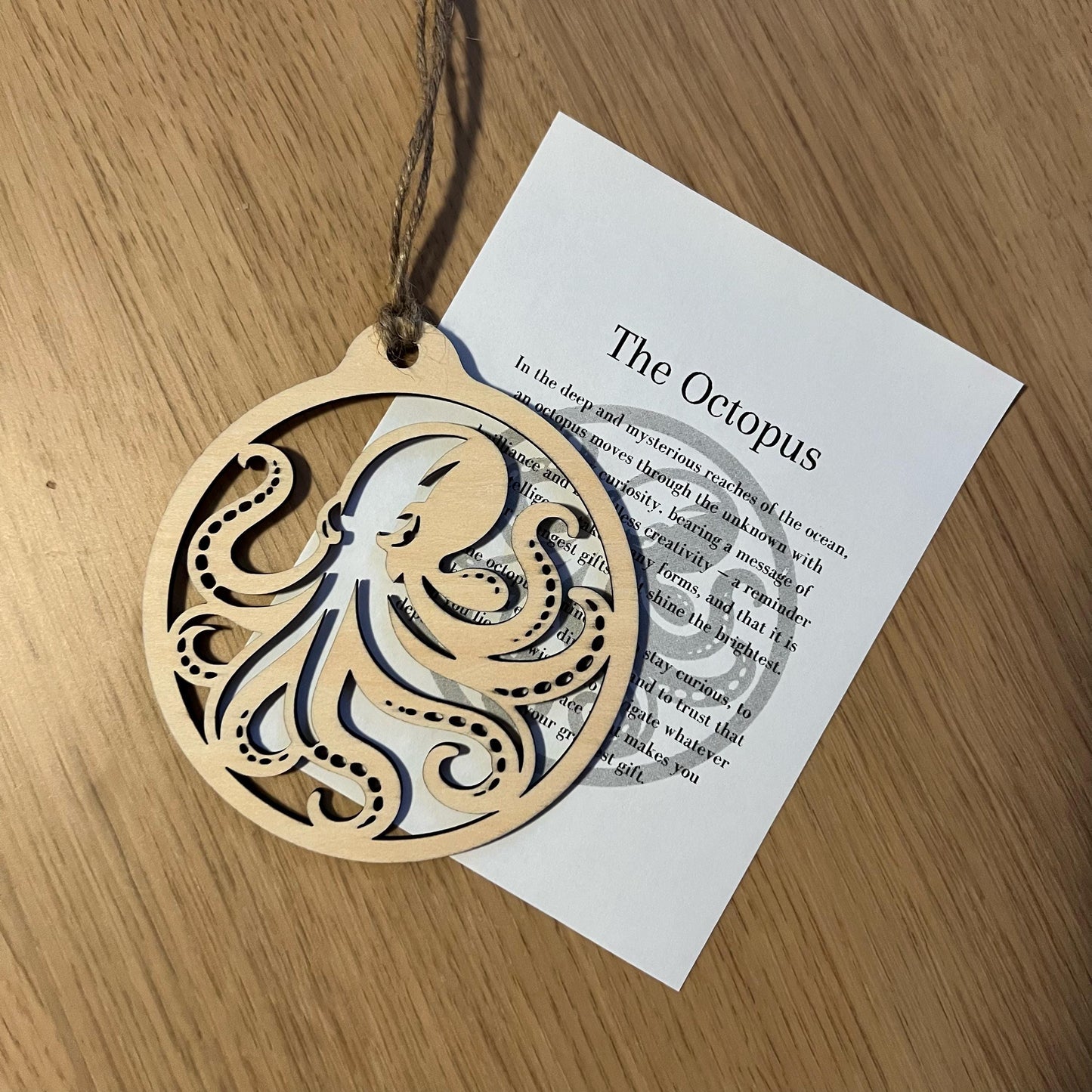 Digital Octopus Ornament & Card Laser Cut Files – SVG, Lightburn, XCS Template