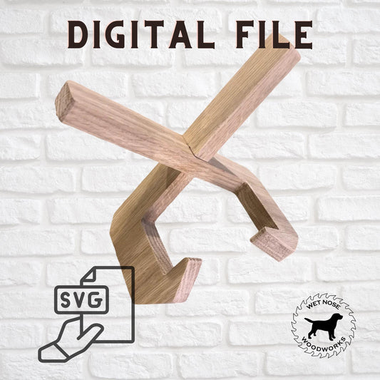 CNC File: Cutting Board Stand, Cook Book or Dish Display SVG Digital Download