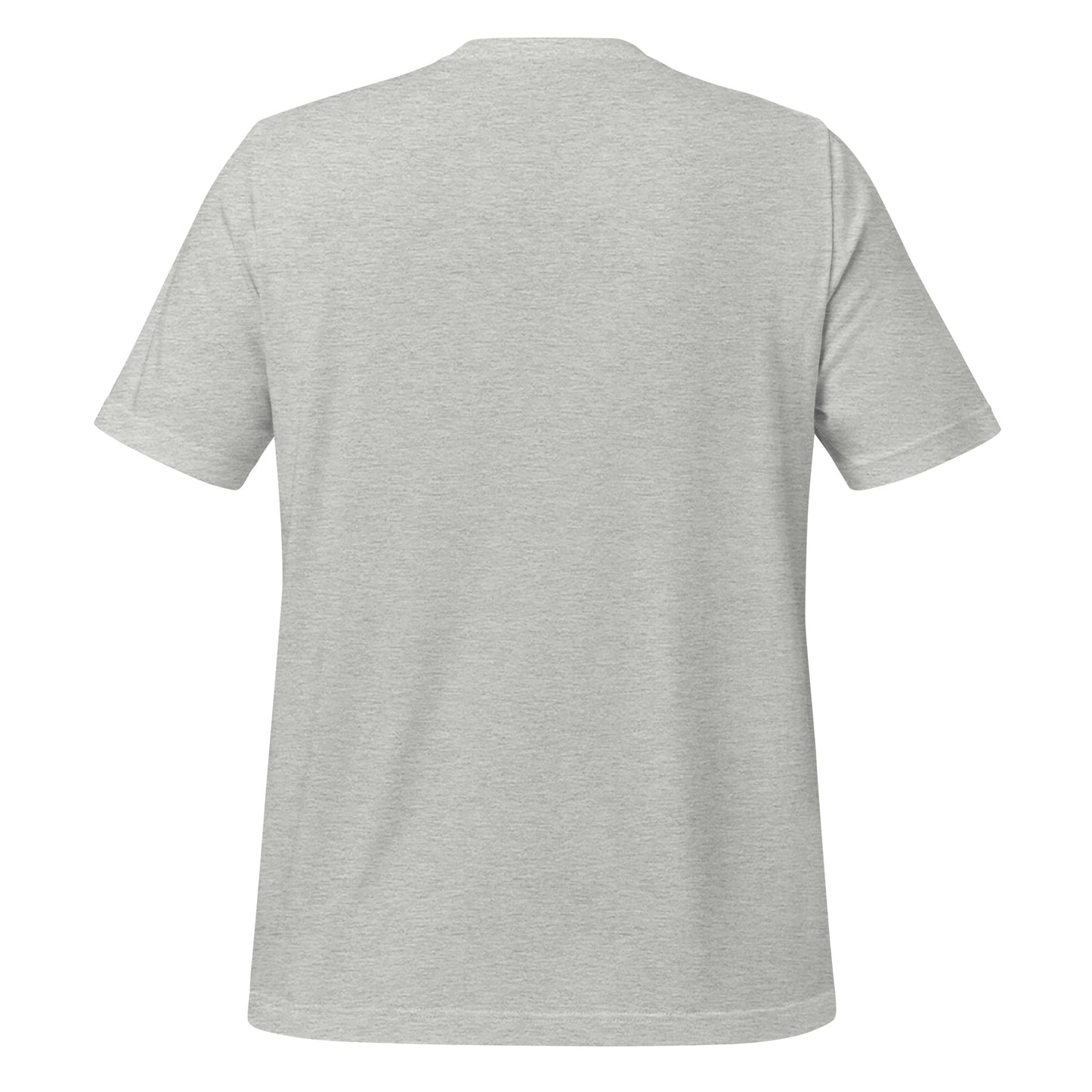 Wet Nose Woodworks logo t-shirt in Athletic Heather, back view